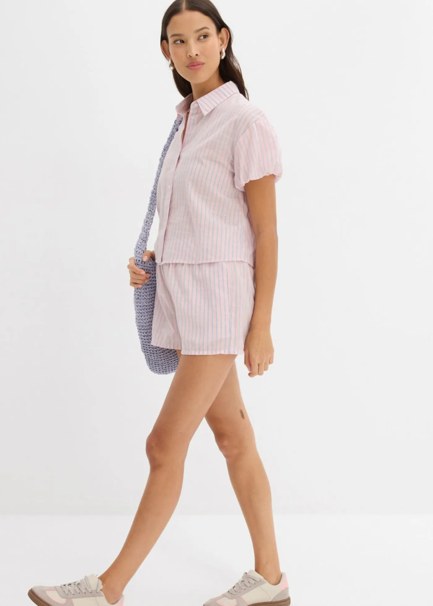Sale Pantalón corto de algodón puro Mujer Shorts|Pantalones