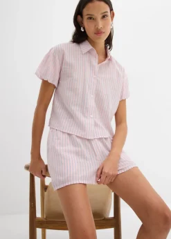 Sale Pantalón corto de algodón puro Mujer Shorts|Pantalones