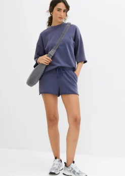 Outlet Pantalón corto de chándal de mezcla de algodón suave Mujer Shorts|Ropa Cómoda