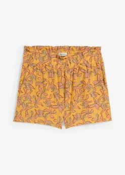 Sale Pantalón corto de mezcla de viscosa y algodón Mujer Shorts|Pantalones