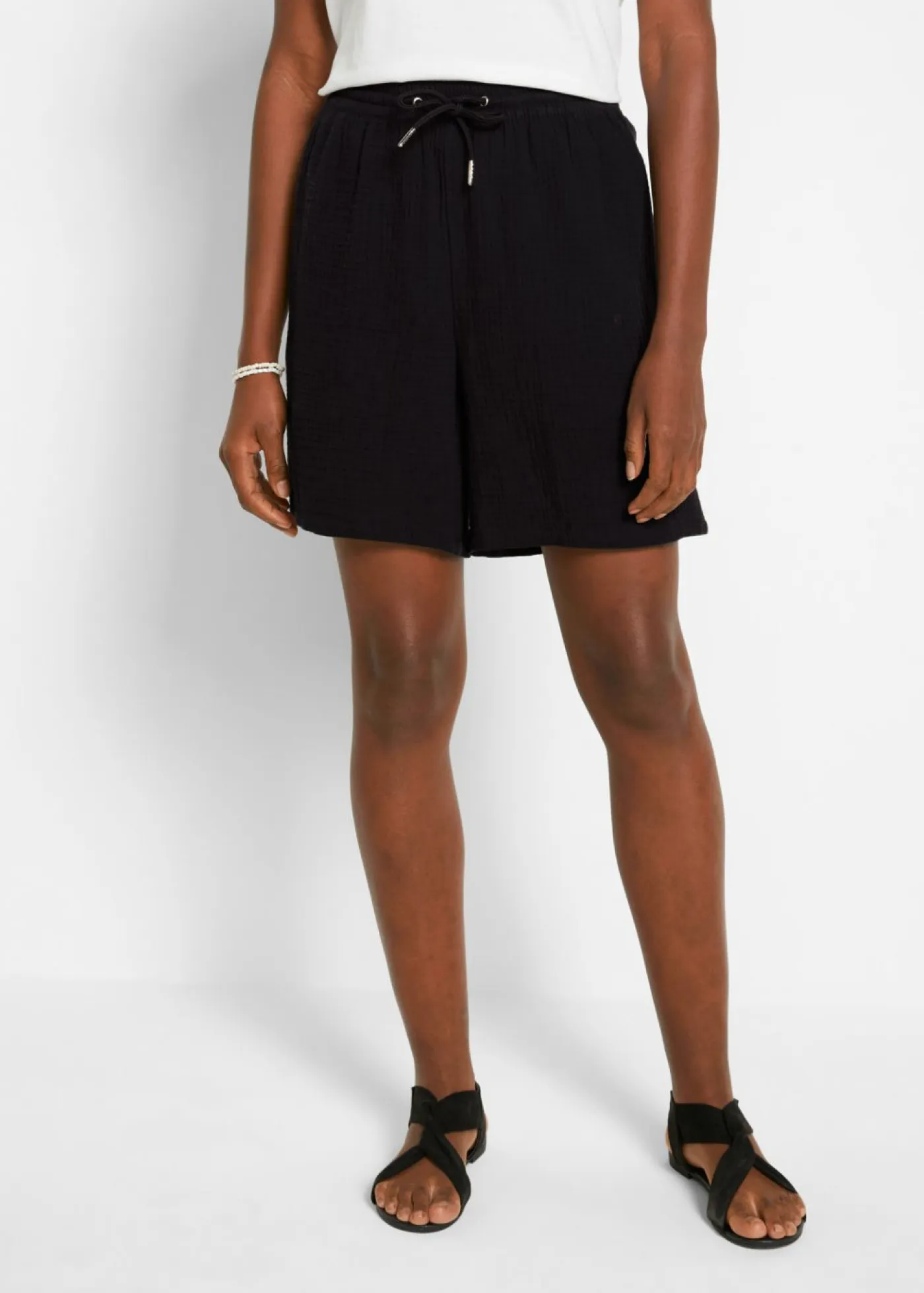 Online Pantalón corto de muselina Mujer Shorts|Pantalones