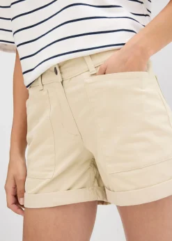 Outlet Pantalón corto de sarga Mujer Shorts|Pantalones