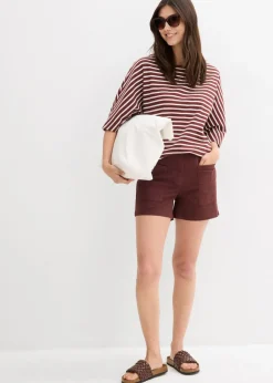 Discount Pantalón corto de sarga Mujer Shorts|Pantalones