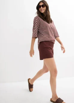 Discount Pantalón corto de sarga Mujer Shorts|Pantalones