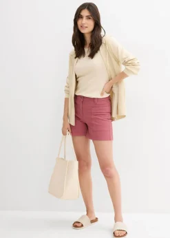 Clearance Pantalón corto de sarga Mujer Shorts|Pantalones