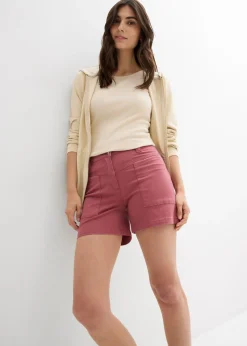 Clearance Pantalón corto de sarga Mujer Shorts|Pantalones
