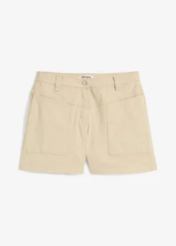 Pantalón corto de sarga Mujer Shorts|Pantalones