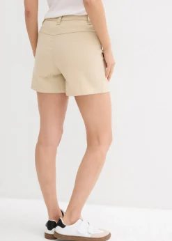 Pantalón corto de sarga Mujer Shorts|Pantalones