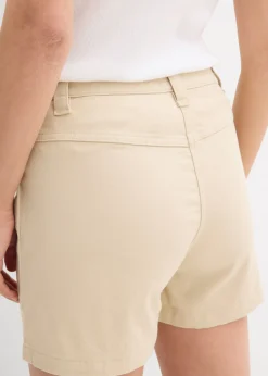 Pantalón corto de sarga Mujer Shorts|Pantalones