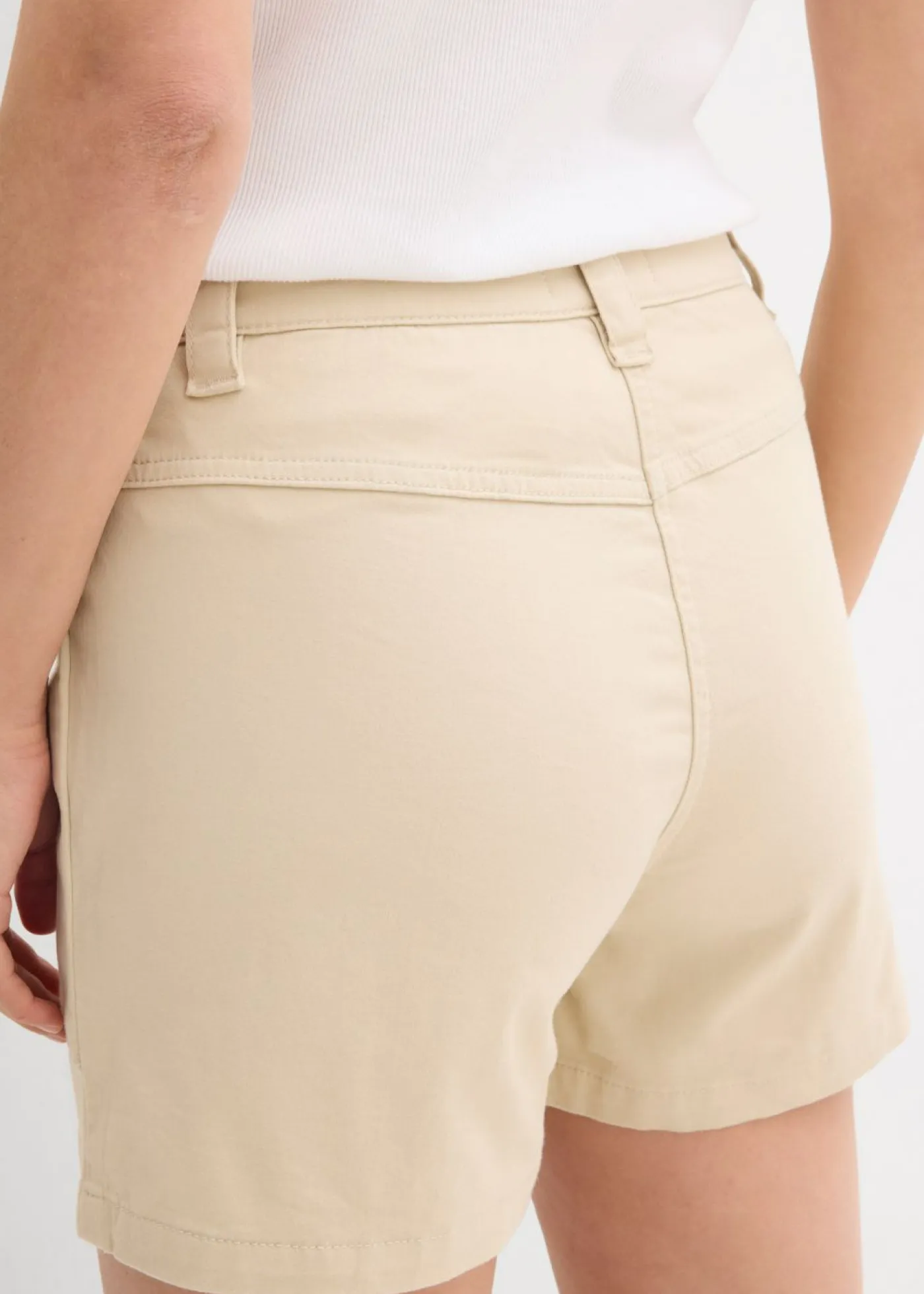 Pantalón corto de sarga Mujer Shorts|Pantalones