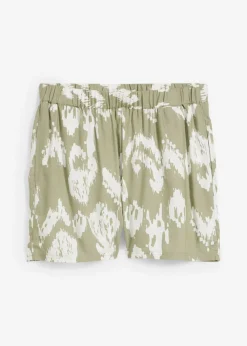 Best Pantalón corto de viscosa con cinturilla cómoda Mujer Shorts|Pantalones
