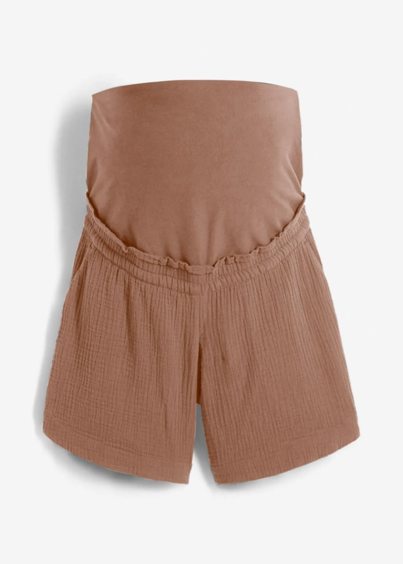 Sale Pantalón corto premamá de muselina de algodón puro Mujer Premamá