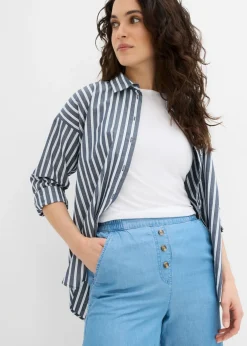 Outlet Pantalón corto sin cierre de lyocell Mujer Shorts|Pantalones