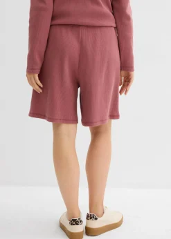 Outlet Pantalón corto sin cierre de algodón puro Mujer Conjuntos De Ropa|Shorts