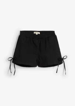 Outlet Pantalón corto sin cierre de mezcla de algodón elástico Mujer Shorts|Pantalones