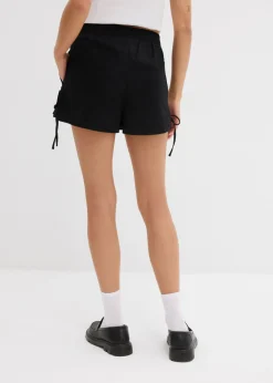 Outlet Pantalón corto sin cierre de mezcla de algodón elástico Mujer Shorts|Pantalones