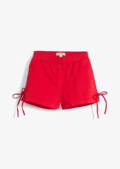 Online Pantalón corto sin cierre de mezcla de algodón elástico Mujer Shorts|Pantalones