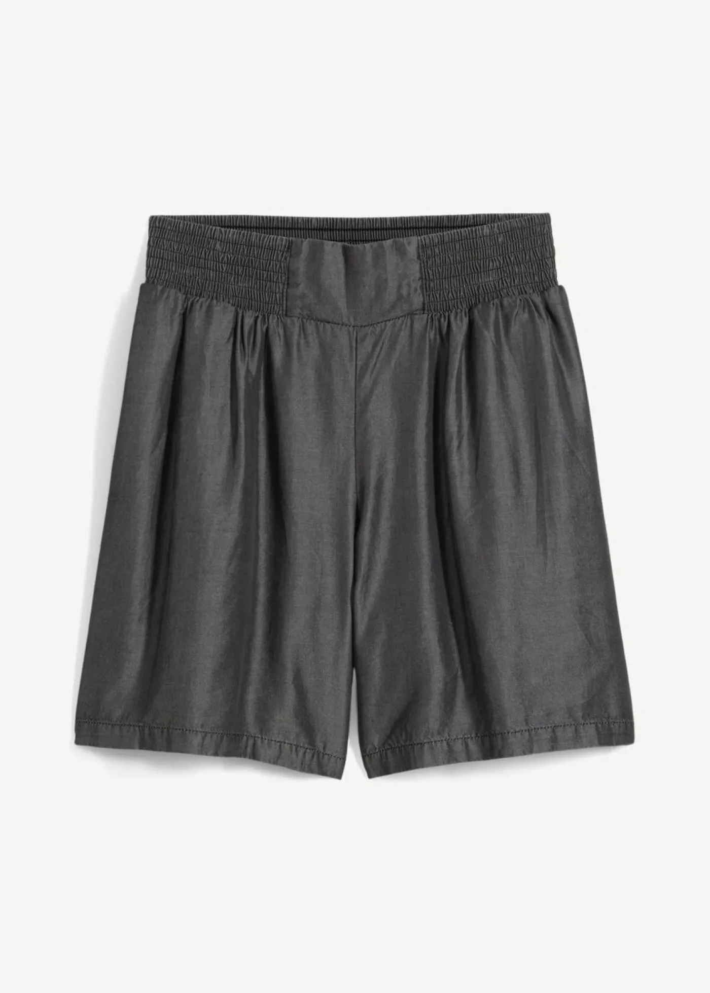 Outlet Pantalón corto sin cierre con nido de abeja Mujer Shorts|Pantalones