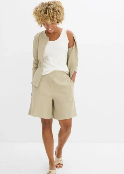 Online Pantalón corto sin cierre de algodón puro Mujer Conjuntos De Ropa|Shorts