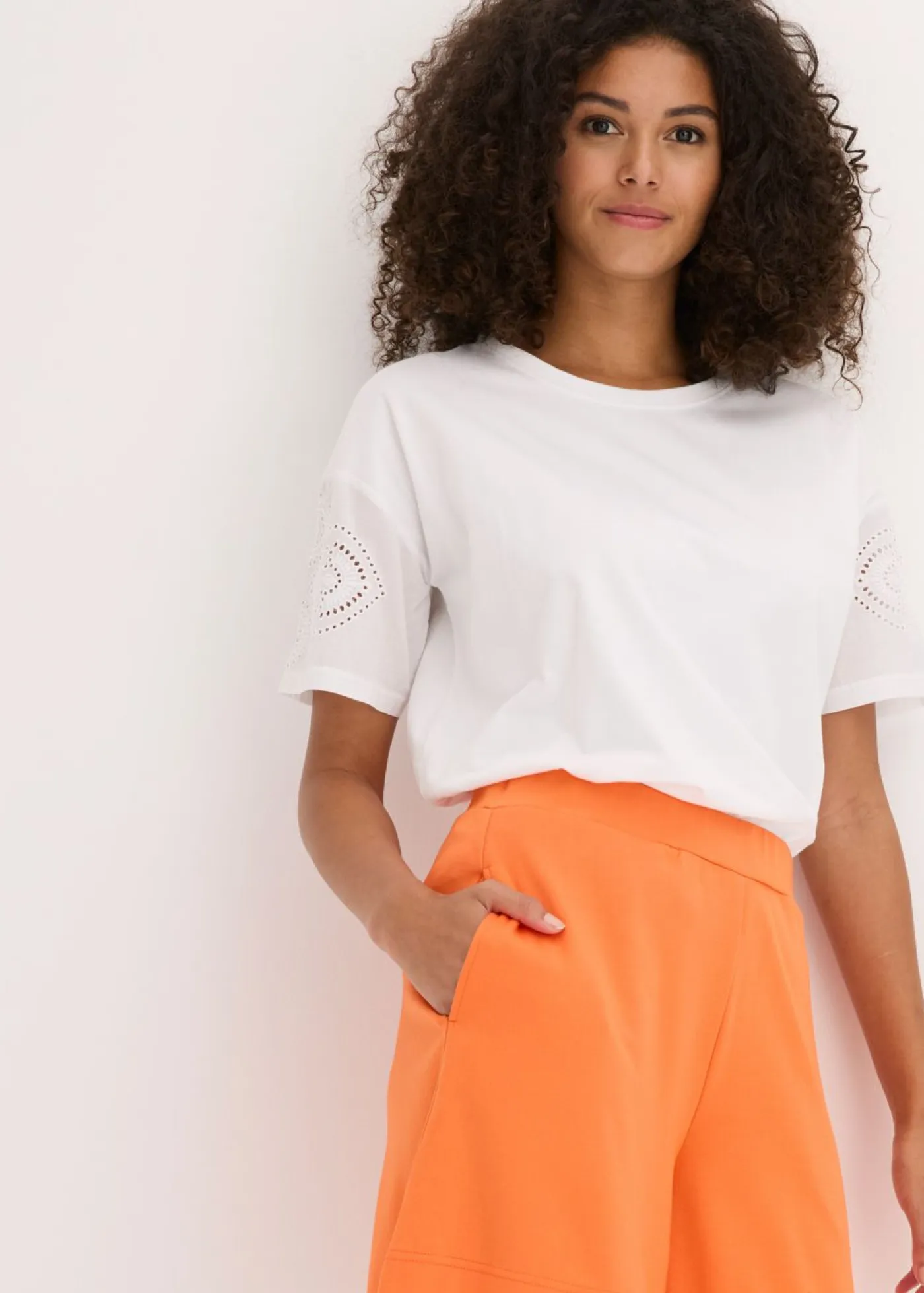 Sale Pantalón corto sin cierre de Punto di Roma cómodo Mujer Shorts|Pantalones