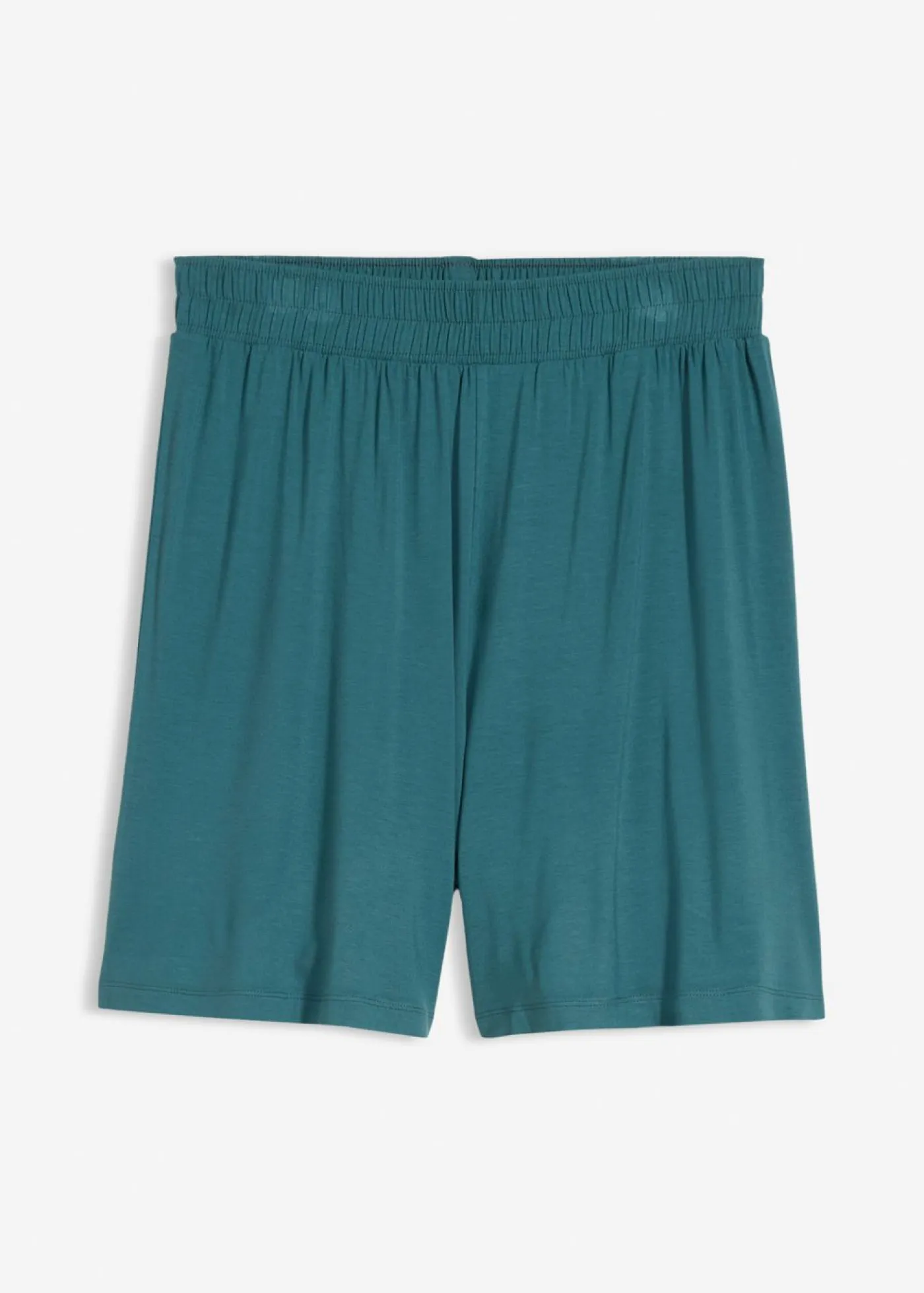 Clearance Pantalón corto sin cierre de mezcla de viscosa suave Mujer Shorts|Básicos