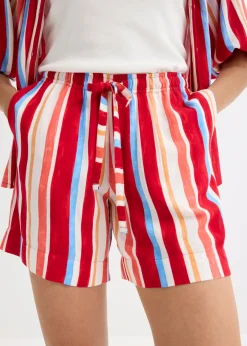 Discount Pantalón corto sin cierre de viscosa fina Mujer Shorts|Pantalones