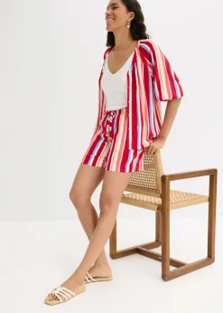 Discount Pantalón corto sin cierre de viscosa fina Mujer Shorts|Pantalones