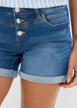 Outlet Pantalón corto vaquero con talle medio Mujer Shorts|Vaqueros