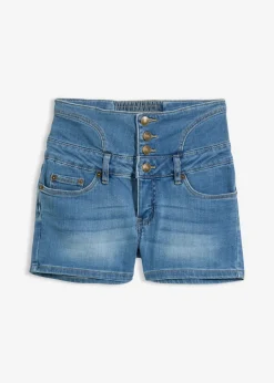 New Pantalón corto vaquero de talle alto Mujer Shorts|Vaqueros
