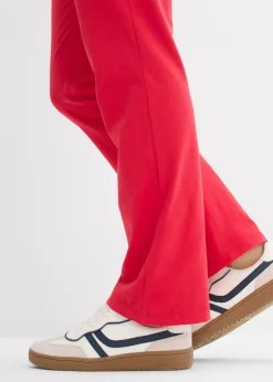 Best Pantalón de algodón orgánico puro con elástico Mujer Básicos|Pantalones
