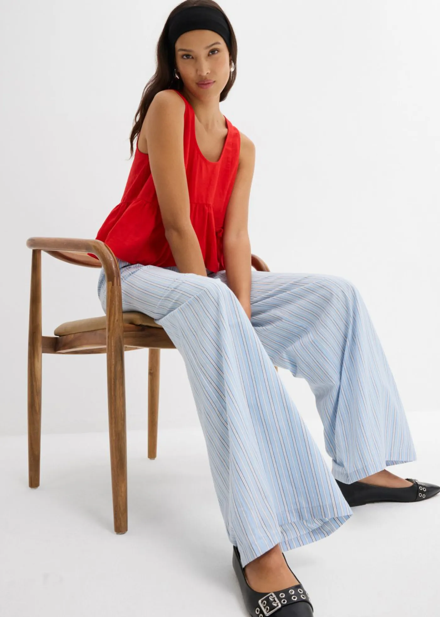 Sale Pantalón de algodón puro Mujer Pantalones