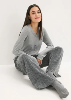 Hot Pantalón de chenilla de suave Mujer Homewear|Ropa Para Dormir