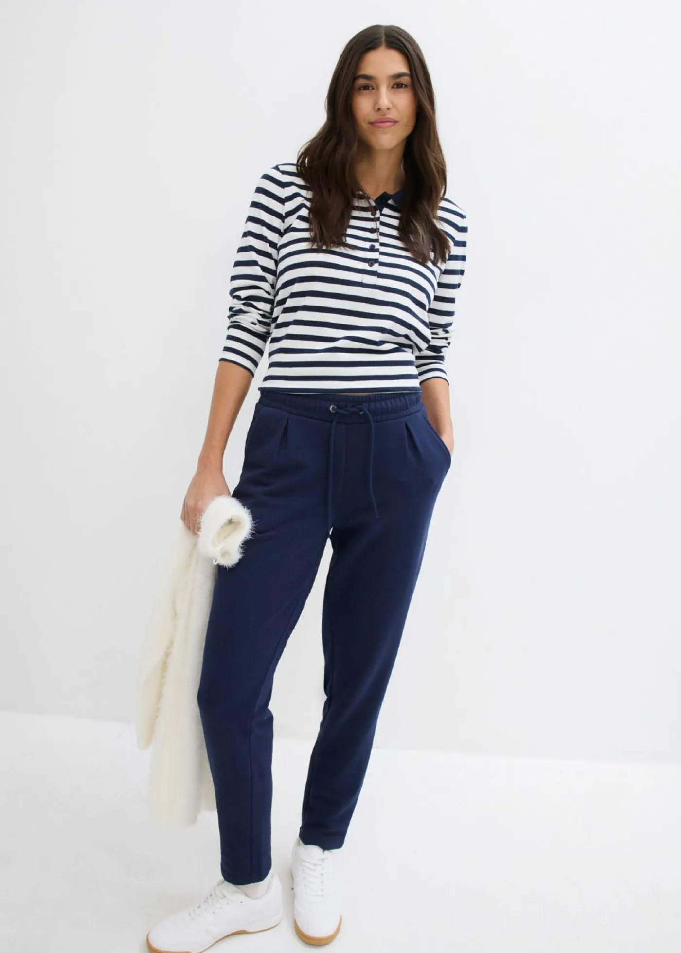 Pantalón de chándal con cinturilla elástica Mujer Básicos|Ropa Cómoda