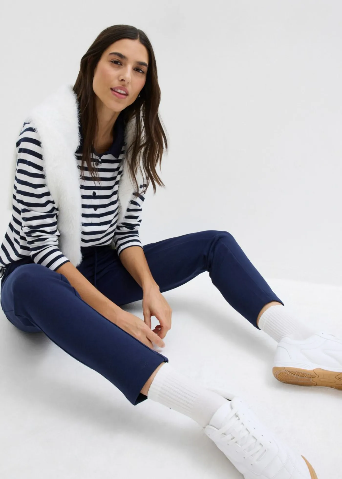 Pantalón de chándal con cinturilla elástica Mujer Básicos|Ropa Cómoda