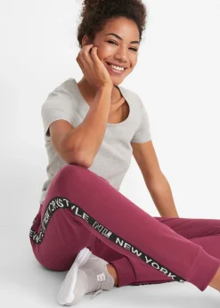 Outlet Pantalón de chándal con estampado Mujer Ropa Cómoda|Pantalones