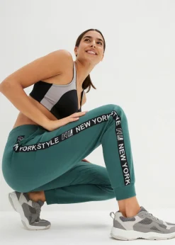 Clearance Pantalón de chándal con estampado Mujer Ropa Cómoda|Pantalones