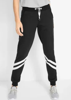 Online Pantalón de chándal con rayas Mujer Ropa Cómoda|Pantalones