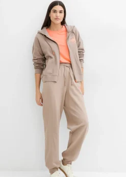 New Pantalón de chándal de algodón puro Mujer Ropa Cómoda|Pantalones