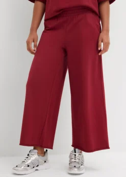 Online Pantalón de chándal de algodón orgánico con largo capri Mujer Ropa Cómoda|Pantalones
