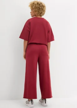 Online Pantalón de chándal de algodón orgánico con largo capri Mujer Ropa Cómoda|Pantalones