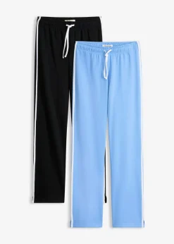 Hot Pantalón de chándal de algodón puro (2 unidades) Mujer Básicos|Ropa Cómoda