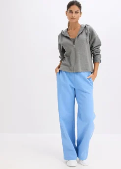 Outlet Pantalón de chándal de algodón orgánico puro con cintura alta Mujer Básicos|Ropa Cómoda