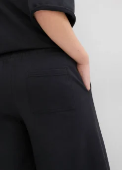 Clearance Pantalón de chándal de algodón orgánico con largo capri Mujer Ropa Cómoda|Pantalones