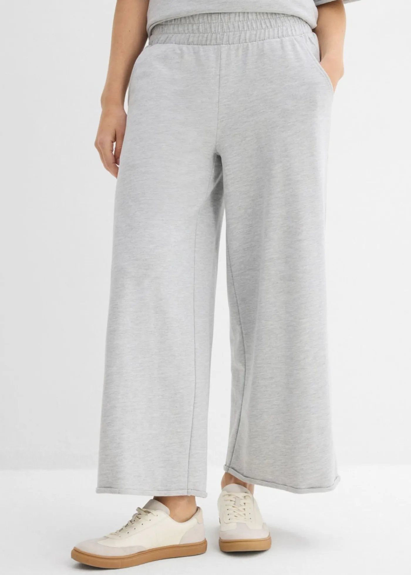 Sale Pantalón de chándal de algodón orgánico con largo capri Mujer Ropa Cómoda|Pantalones