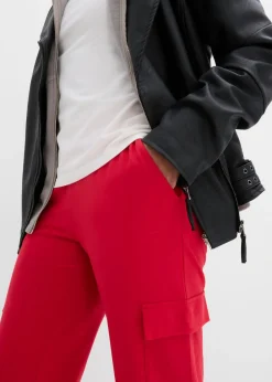 Online Pantalón de chándal en mezcla de algodón elástico Mujer Ropa Deportiva|Ropa Cómoda