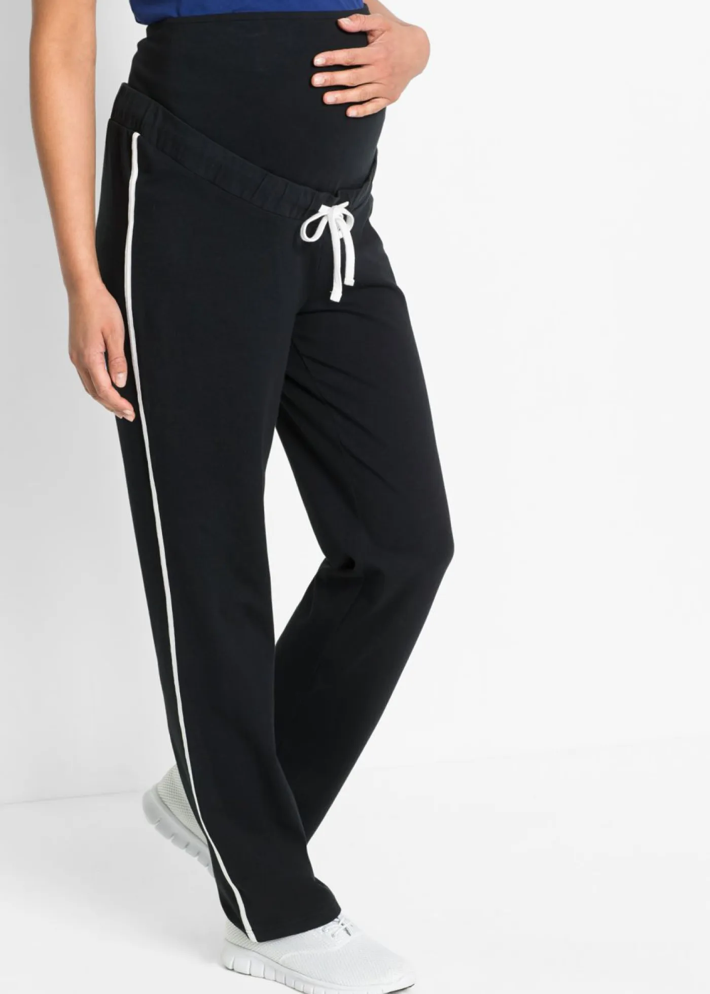 New Pantalón de chándal premamá de algodón ecológico con pierna recta Mujer Premamá