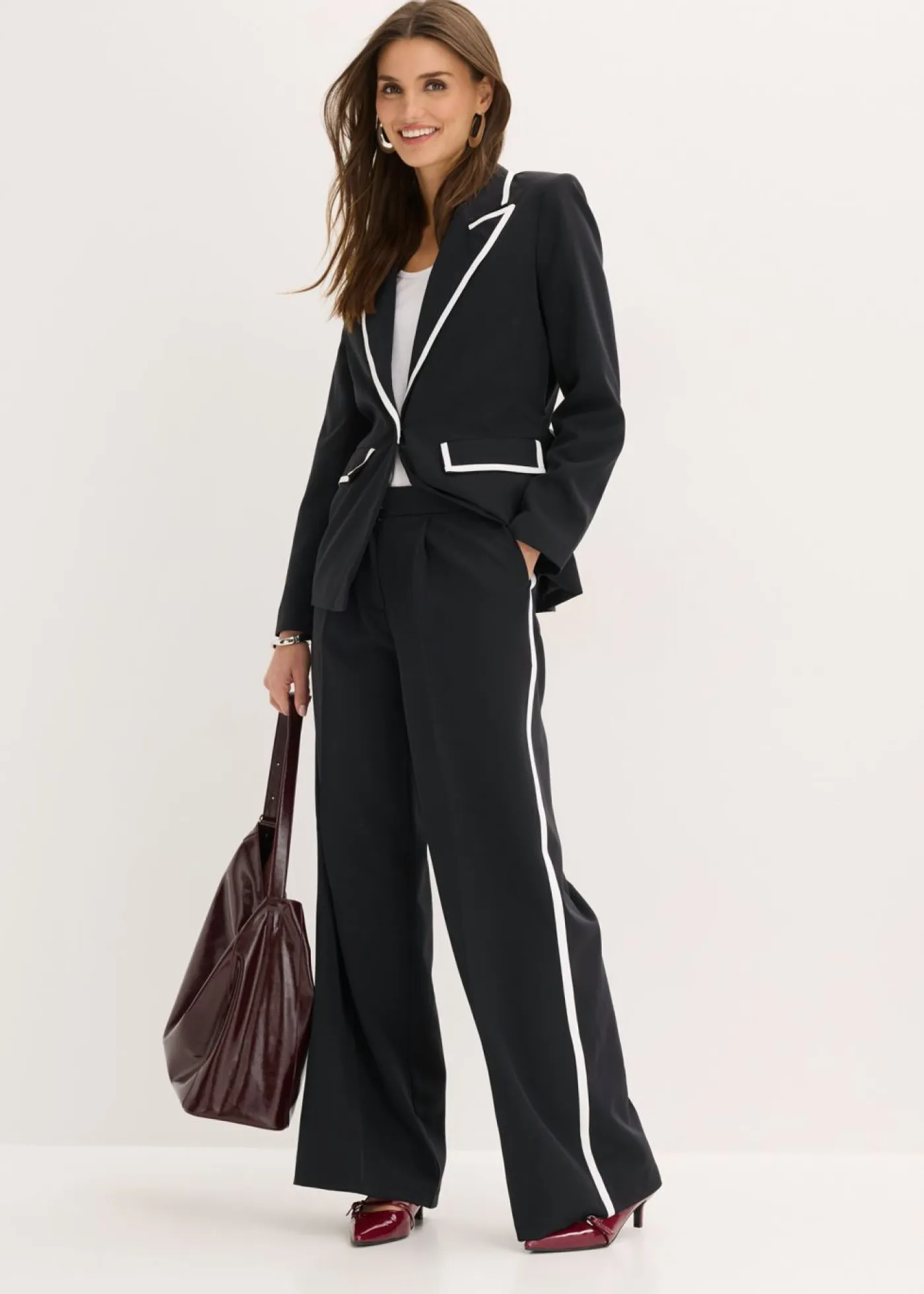 Hot Pantalón de estilo palazzo Mujer Pantalones|Tallas Pequeñas