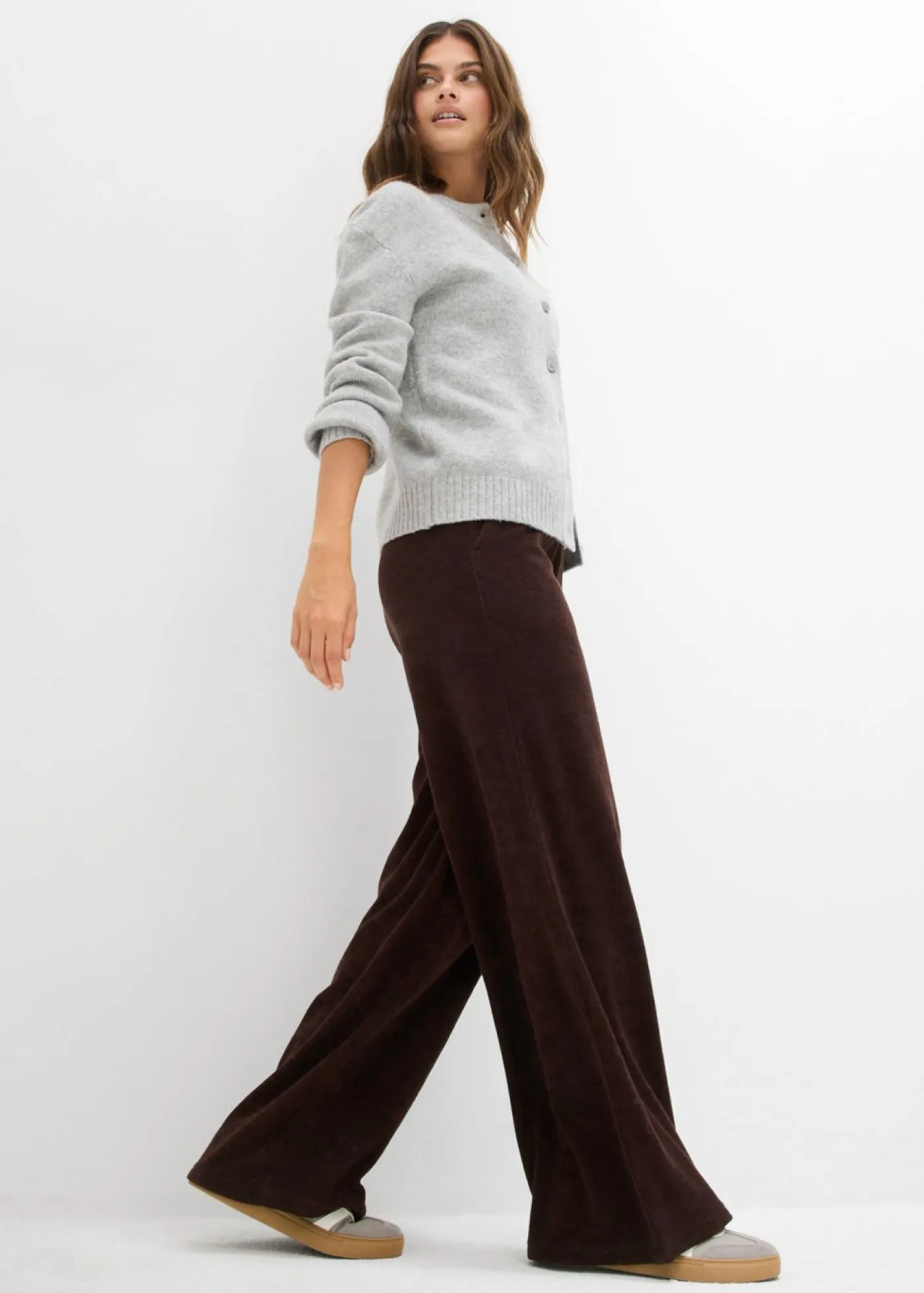 Sale Pantalón de felpa de punto Mujer Básicos|Pantalones