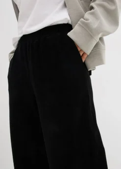 Pantalón de felpa de punto Mujer Básicos|Pantalones
