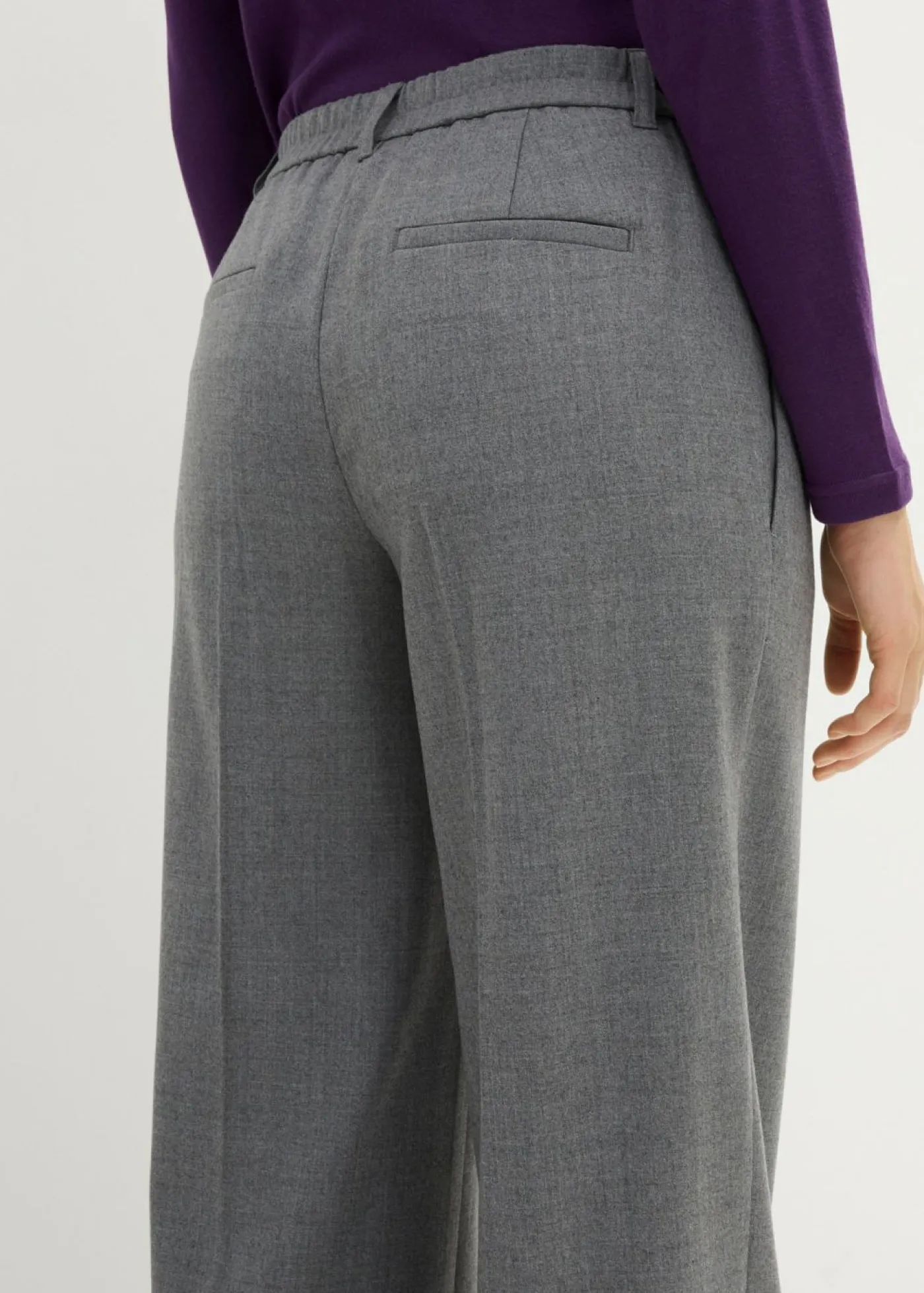 New Pantalón de lana con pinzas Mujer Premium|Pantalones